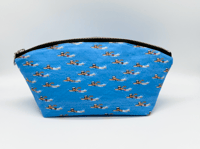 Image 1 of Keep Swimming Wide Open Zippy Pouch - Made To Order