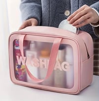 Image 1 of Pink wash bag 