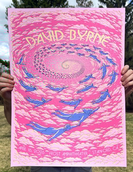 Image of "David Byrne" Stanford CA Poster
