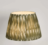 Image 2 of Woven Ikat Drum Shade XL - Green