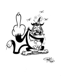 Cat Scratch Fever Original Ink Art