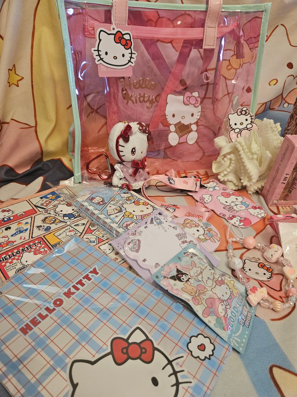 Image of Hello Kitty Pinky Clear Tote Bundle 