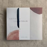 Image 9 of Audrey minimalist printed vellum wrap for 5x7 cards PACK of 10