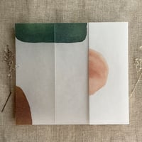 Image 3 of Audrey minimalist printed vellum wrap for 5x7 cards PACK of 10