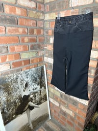 Image 1 of Flaired pinstripe capris