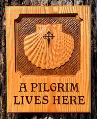Camino de Santiago Wood Plaque #993