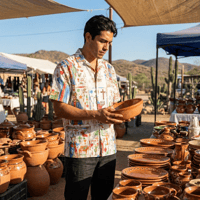 Image 1 of El Mago Unisex button up shirt