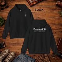 Image 10 of Isaiah 43:18 Cross Hoodie — Inspirational Faith-Based Pullover