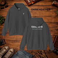 Image 12 of Isaiah 43:18 Cross Hoodie — Inspirational Faith-Based Pullover