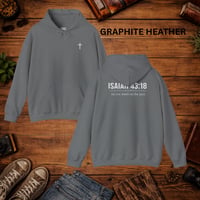 Image 13 of Isaiah 43:18 Cross Hoodie — Inspirational Faith-Based Pullover