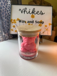 Rose Bear Candle 