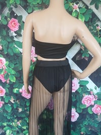 Image 3 of Women's three piece black long swimsuit skirt, size S, M, L, XL and XXL
