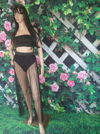 Image 5 of Women's three piece black long swimsuit skirt, size S, M, L, XL and XXL