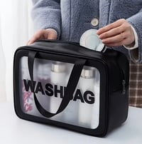 Image 3 of Black wash bag 