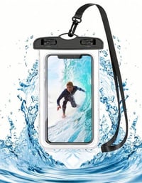 Image 1 of  Black water proof phone pouch 