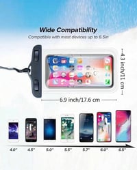 Image 2 of  Black water proof phone pouch 