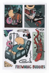 frowning buddies sticker sheet