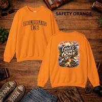 Image 8 of Philippians 1:6 Sweatshirt — "God's Not Done Yet" Inspirational Crewneck
