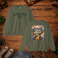 Image 9 of Philippians 1:6 Sweatshirt — "God's Not Done Yet" Inspirational Crewneck