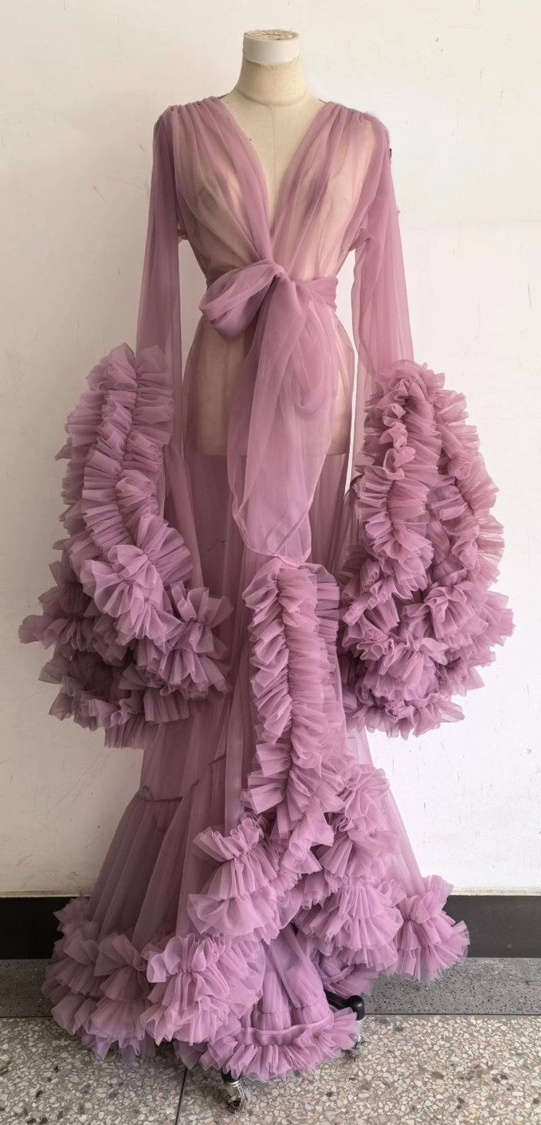 Mood for Mauve Vegan "Cassandra" Dressing Gown