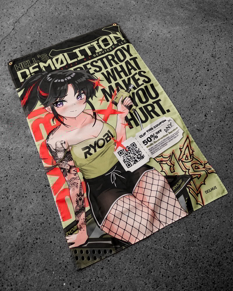 Image of Hell's Demolition Services Flag