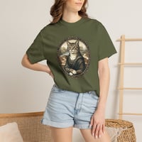 Image 7 of Cat Mona Lisa T-Shirt – Vintage Portrait Cat Tee