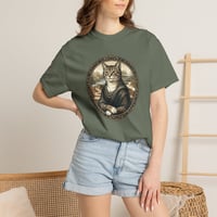 Image 10 of Cat Mona Lisa T-Shirt – Vintage Portrait Cat Tee