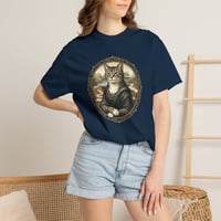 Image 13 of Cat Mona Lisa T-Shirt – Vintage Portrait Cat Tee