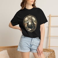Image 16 of Cat Mona Lisa T-Shirt – Vintage Portrait Cat Tee