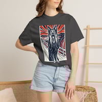 Image 7 of Howling Wolf T-Shirt — Bold Munch-Inspired Graphic Tee