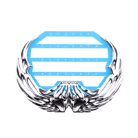 CYAN 3D Printed Jewelry Display - Neon Zebra (Open Panel) | Made to Order