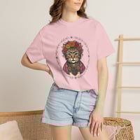 Image 10 of Floral Folk Cat T-Shirt — Boho Cat Portrait Tee