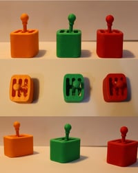 Mini 3d printed gear shifter fidget