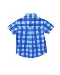 Image 2 of Hanna Andersson Plaid Polka Dot Short Sleeve Button Up-4T