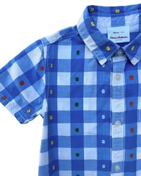 Image 3 of Hanna Andersson Plaid Polka Dot Short Sleeve Button Up-4T
