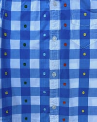 Image 4 of Hanna Andersson Plaid Polka Dot Short Sleeve Button Up-4T