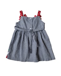 Image 2 of Checkered Ladybug Summer Dress-24m