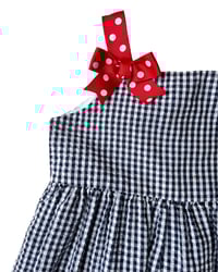 Image 3 of Checkered Ladybug Summer Dress-24m