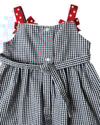 Image 4 of Checkered Ladybug Summer Dress-24m