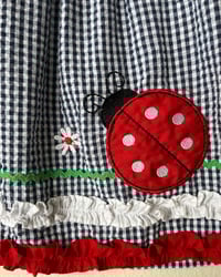 Image 5 of Checkered Ladybug Summer Dress-24m