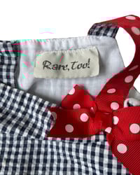 Image 6 of Checkered Ladybug Summer Dress-24m