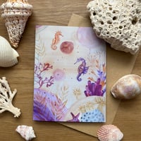Greeting Cards ''Sea Horses''