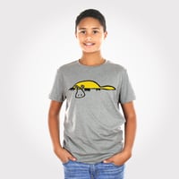 Image 1 of 'Platypus' - Youth, heather grey t-shirt
