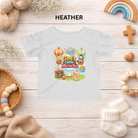Image 3 of Baby T-Shirt - "God's Little Miracles" Cute Religious Baby Tee with Hot Air Balloon Animals