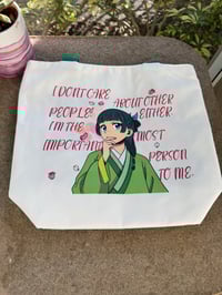 Image 1 of Anime Tote Bag with Magnet clasp