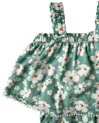 Image 2 of Joie Blue Floral Bloomer Set-3-6m