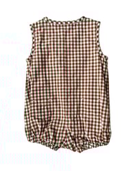 Image 2 of Janie and Jack Gingham Bubble Romper-3-6m