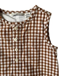 Image 3 of Janie and Jack Gingham Bubble Romper-3-6m