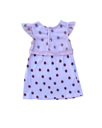 Image 2 of Hanna Andersson Strawberry Mesh Dress-3T