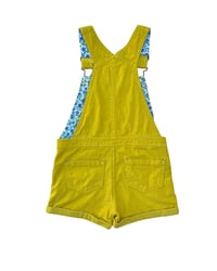 Image 2 of Mini Boden Yellow Corduroy Short Overalls-3-4Y